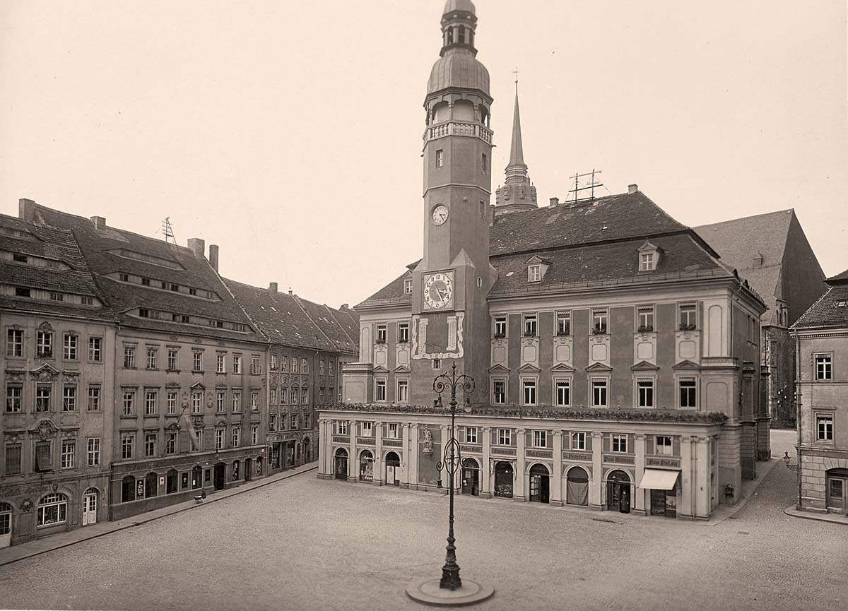 Bautzen. Rathaus mit Hauptmarkt, 1926