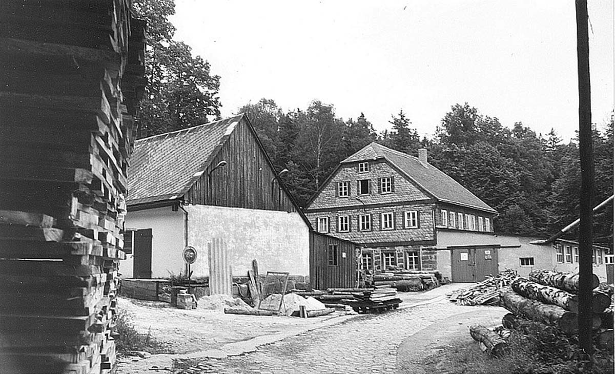 Beiersdorf. Niedermühle (Sägewerk), 1985