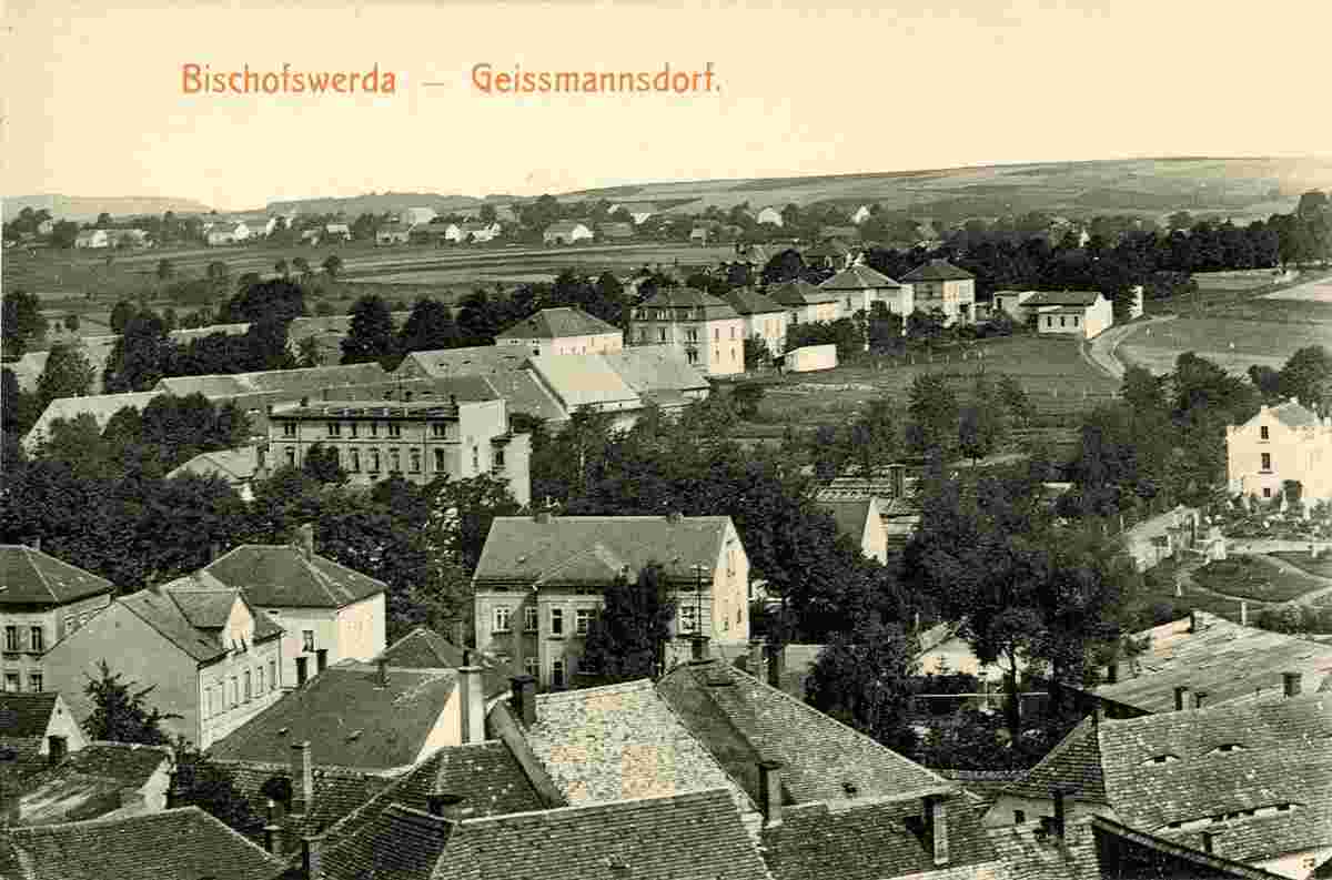 Bischofswerda. Blick auf Geißmannsdorf, 1903