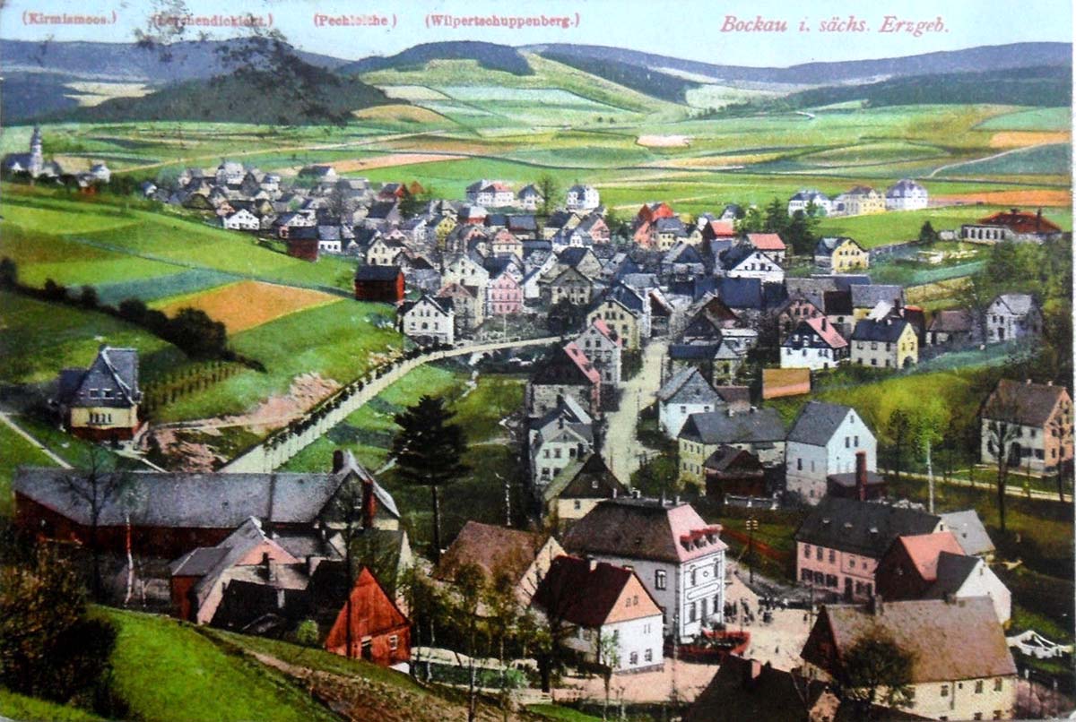 Panorama von Bockau, 1923