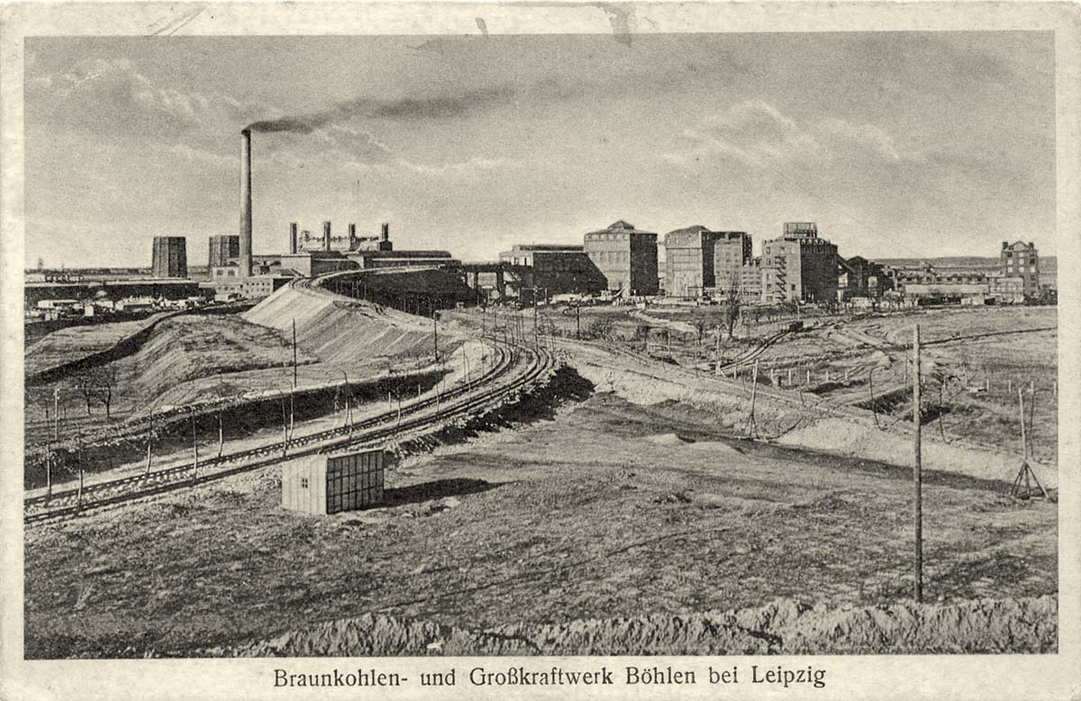Böhlen. Braunkohlen- und Großkraftwerk, 1928
