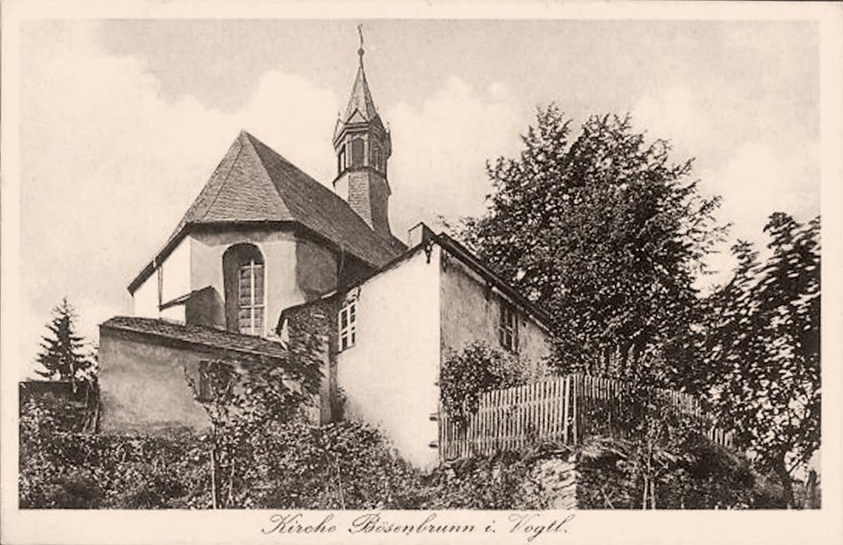 Bösenbrunn. Ansicht der Kirche