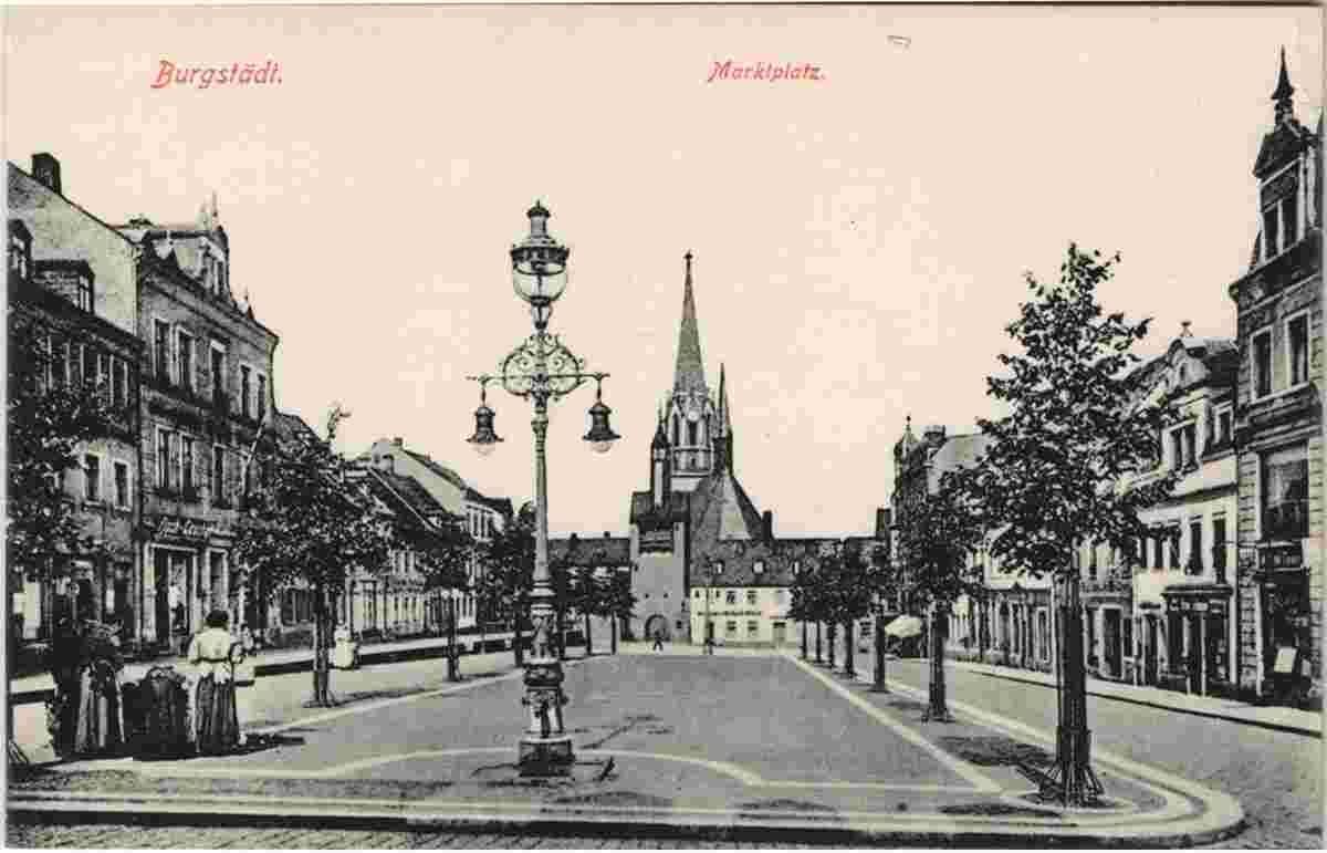Burgstädt. Marktplatz, 1913