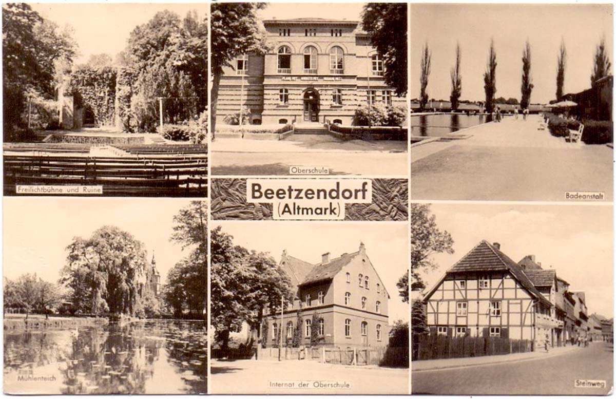 Beetzendorf. Steinweg, Badeanstalt, 1960