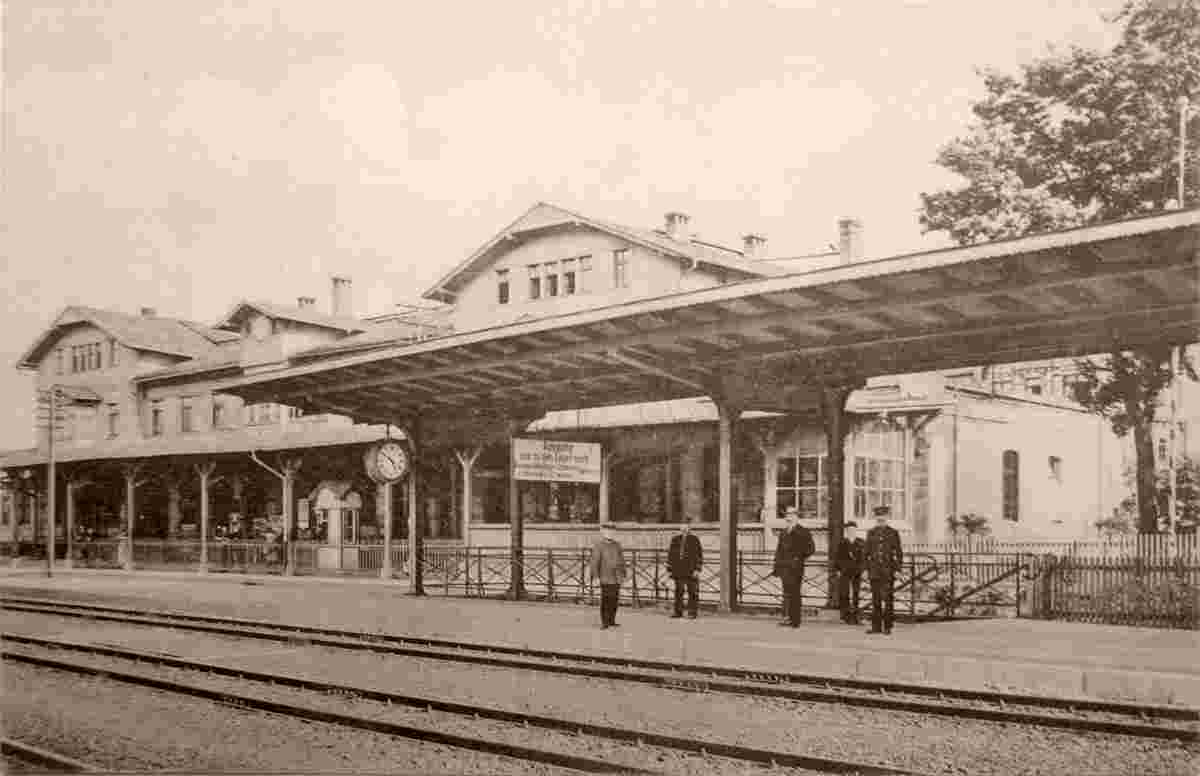 Bad Salzungen. Bahnhof, um 1910