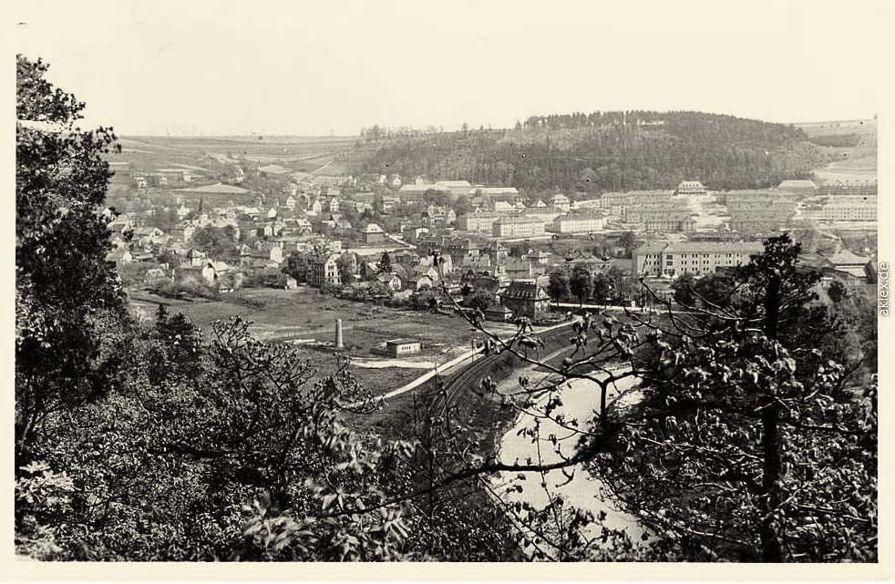 Berga (Elster). Panorama der Stadt