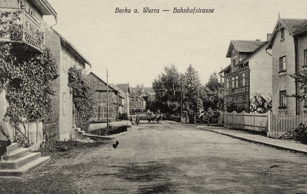 Berka (Werra). Bahnhofstraße, 1905