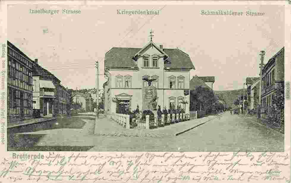 Brotterode. Inselberger Straße, 1906