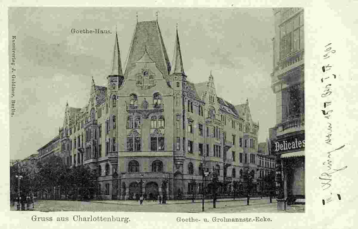 Berlin. Charlottenburg. Ecke Goethe- und Grolmannstraße