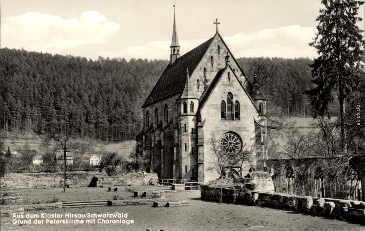 Calw. Kloster Hirsau - Kirche mit Kreuzgang