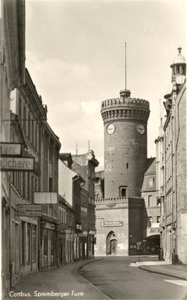 Cottbus. Spremberger Turm, 1951