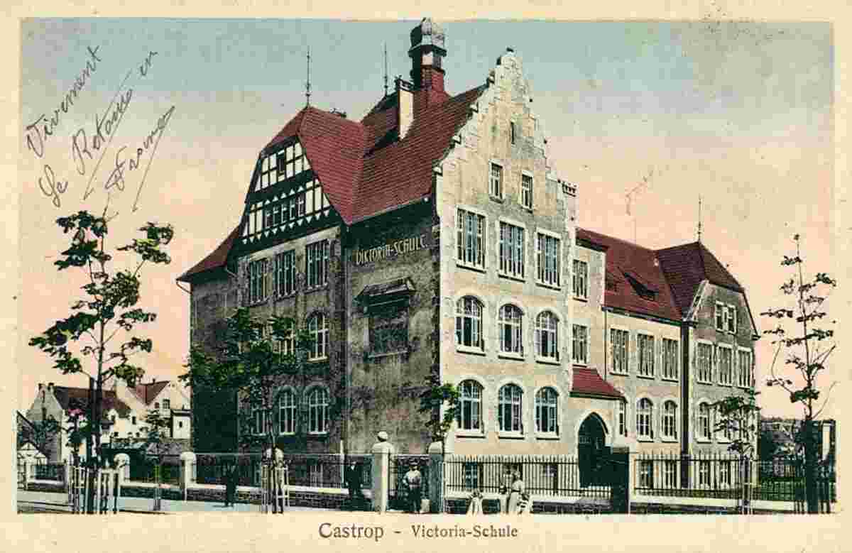 Castrop-Rauxel. Castrop - Victoria-Schule, 1923