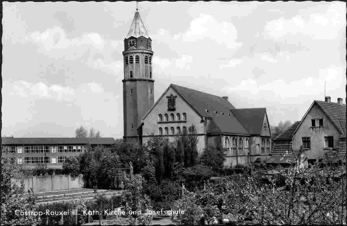 Castrop-Rauxel. Katholische Kirche und Josefschule