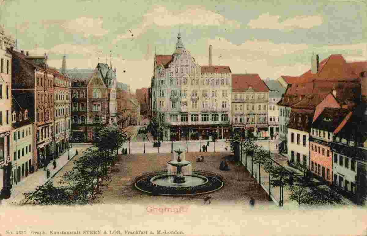 Chemnitz. Platzansicht, 1905