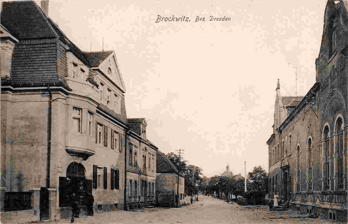 Coswig. Brockwitz - Dresdner Straße, 1916