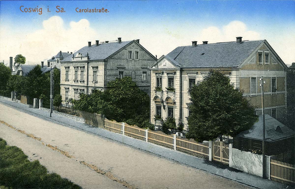 Coswig (Sachsen). Carolastraße, 1912