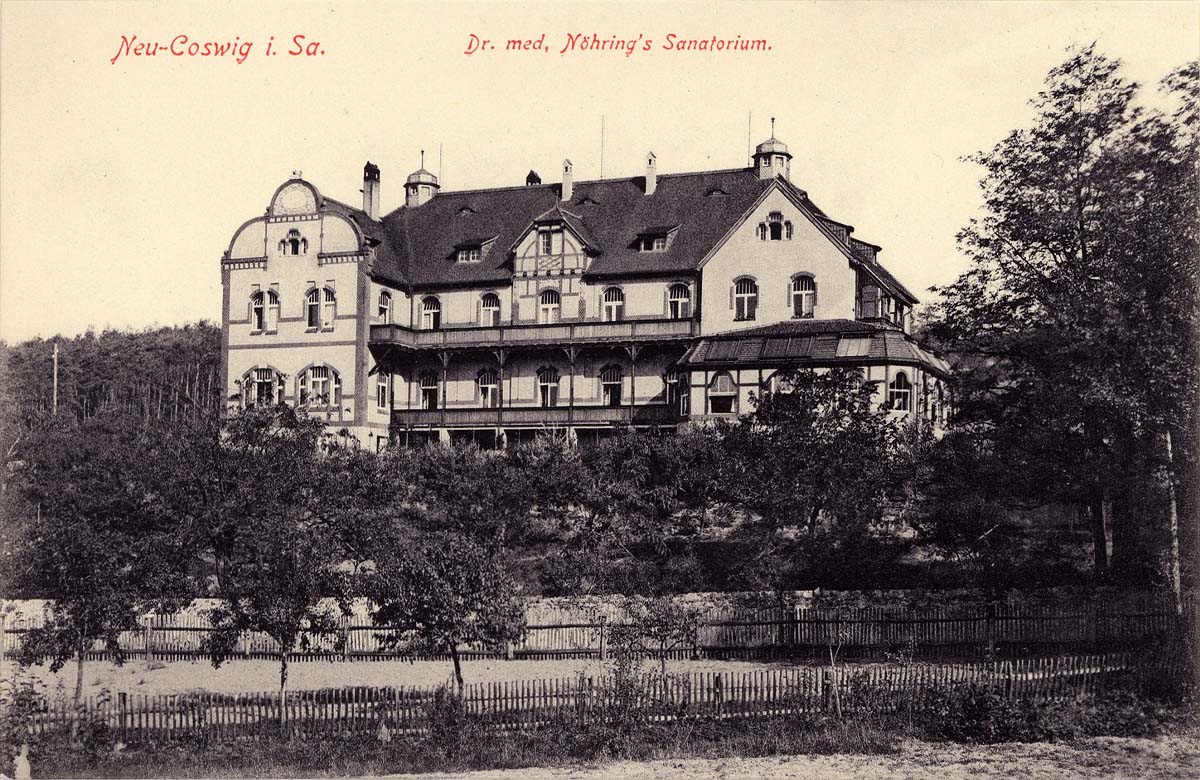 Coswig (Sachsen). Dr. med. Nöhring's Sanatorium, 1908