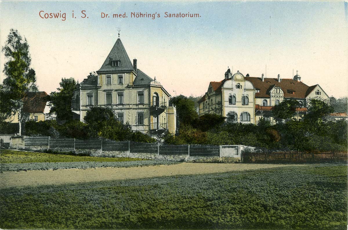 Coswig (Sachsen). Dr. med. Nöhring's Sanatorium, 1908