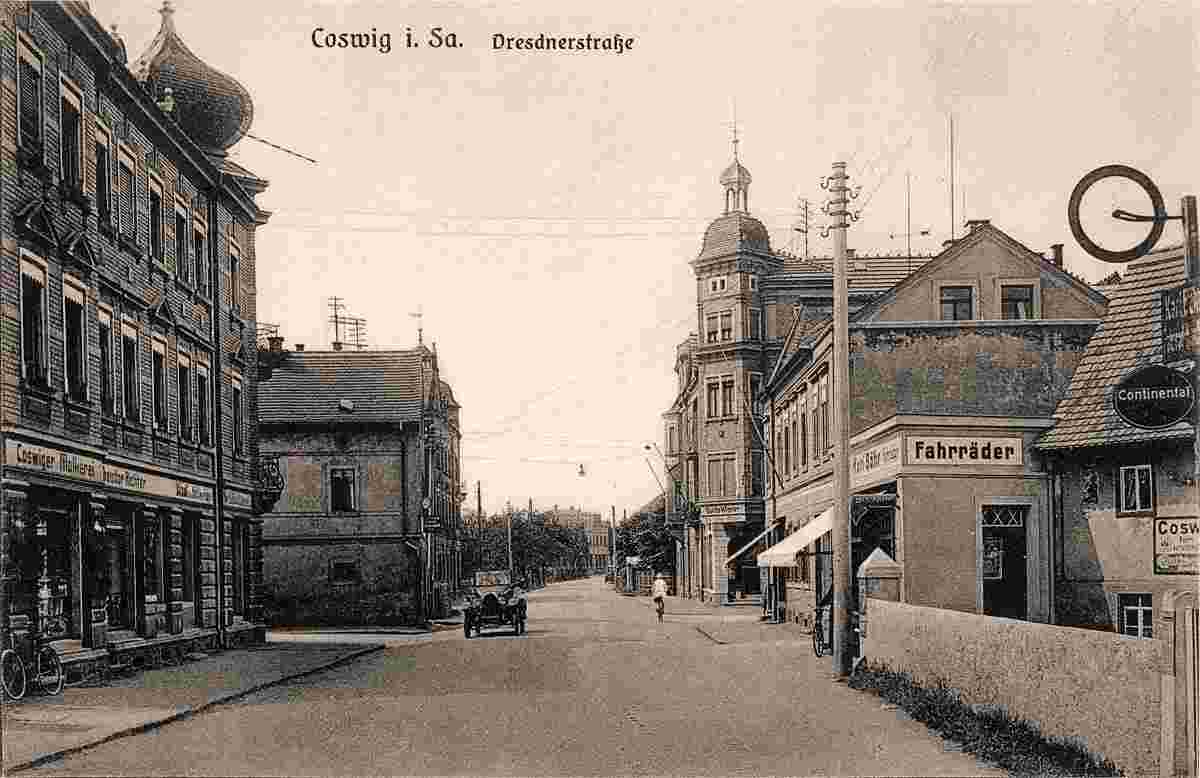 Coswig. Dresdner Straße, 1926