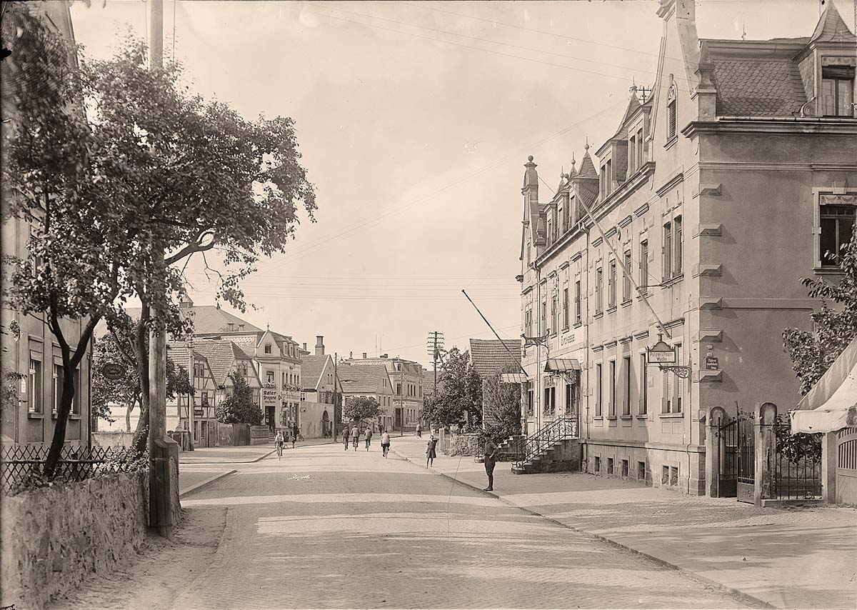 Coswig (Sachsen). Hauptstraße, 1926