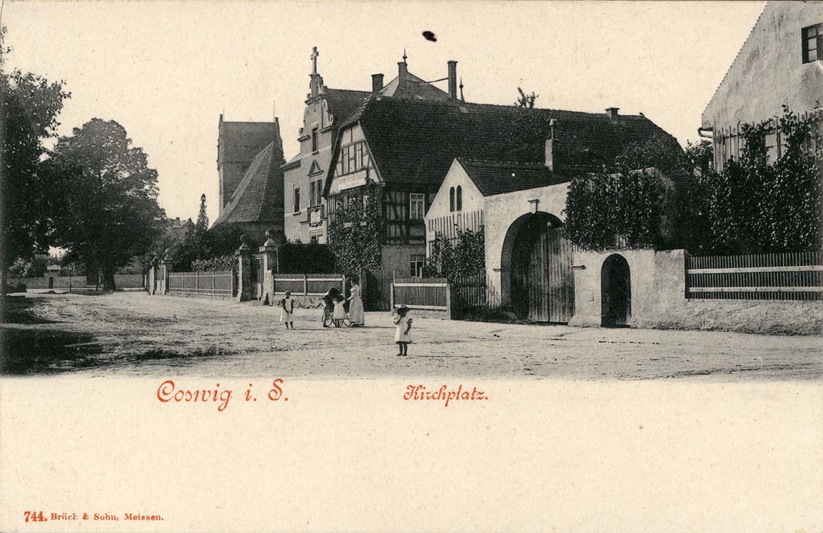 Coswig (Sachsen). Kirchplatz, 1898