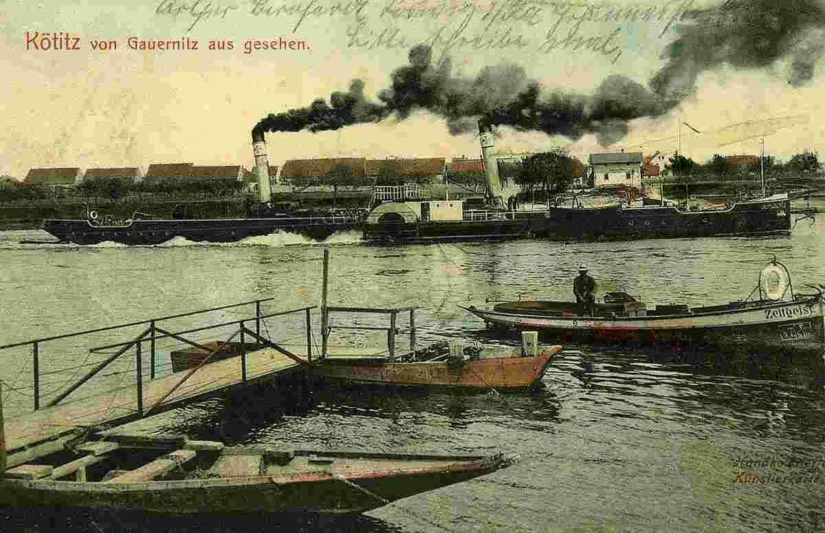 Coswig. Kötitz von Gauernitz aus gesehen, um 1910