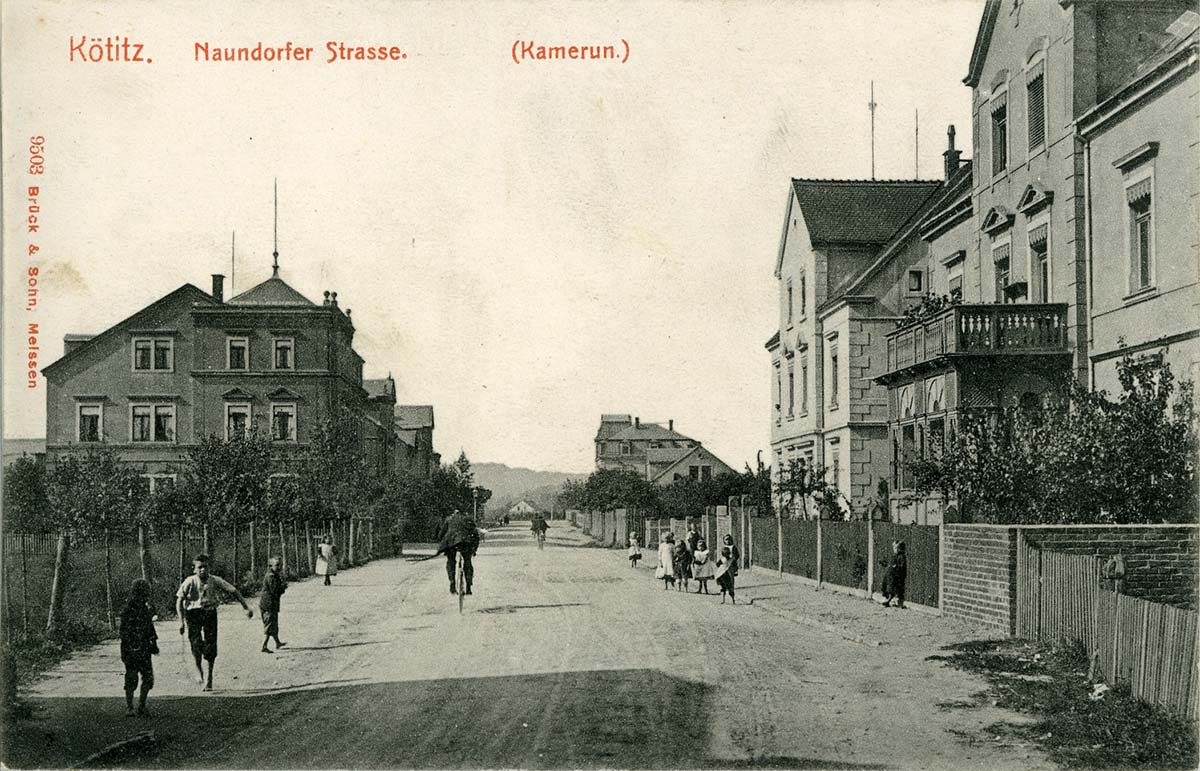 Coswig (Sachsen). Kötitz - Naundorfer Straße, 1908