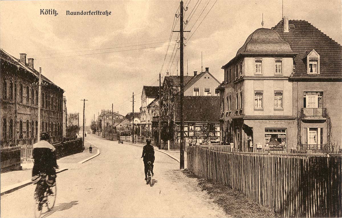 Coswig (Sachsen). Kötitz - Naundorfer Straße, 1925