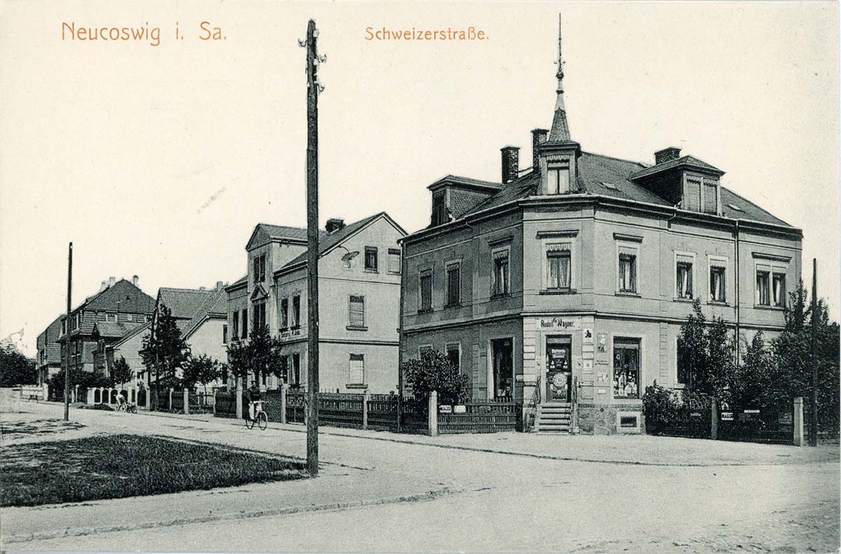 Coswig (Sachsen). Neucoswig - Schweizerstraße, 1912