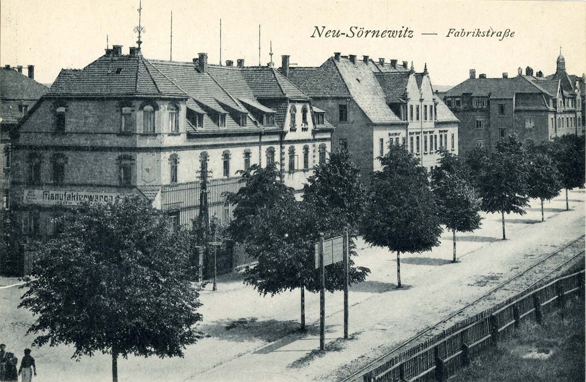 Coswig (Sachsen). Neusörnewitz - Fabrikstraße, 1918