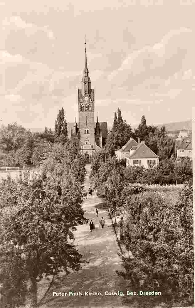 Coswig. Peter und Paul Kirche, 1955