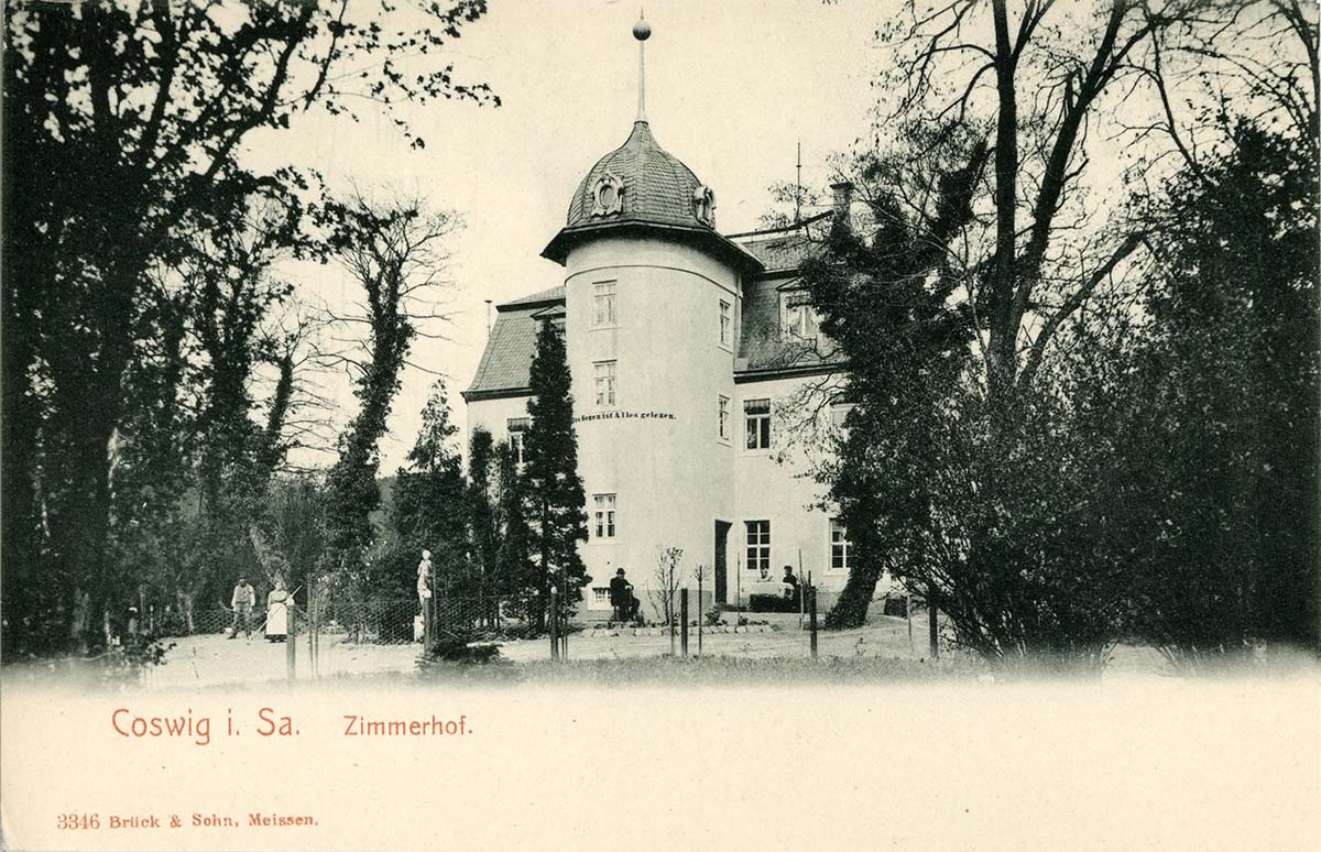 Coswig (Sachsen). Zimmerhof, 1903