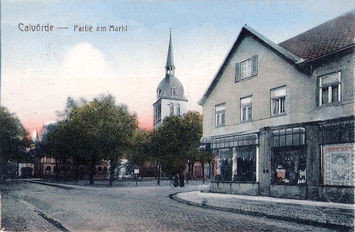 Calvörde. Markt, Geschäfte, 1919
