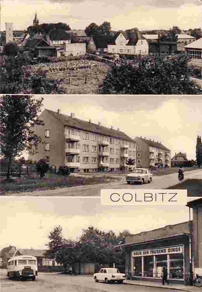Colbitz. Panorama von Stadt, 1976
