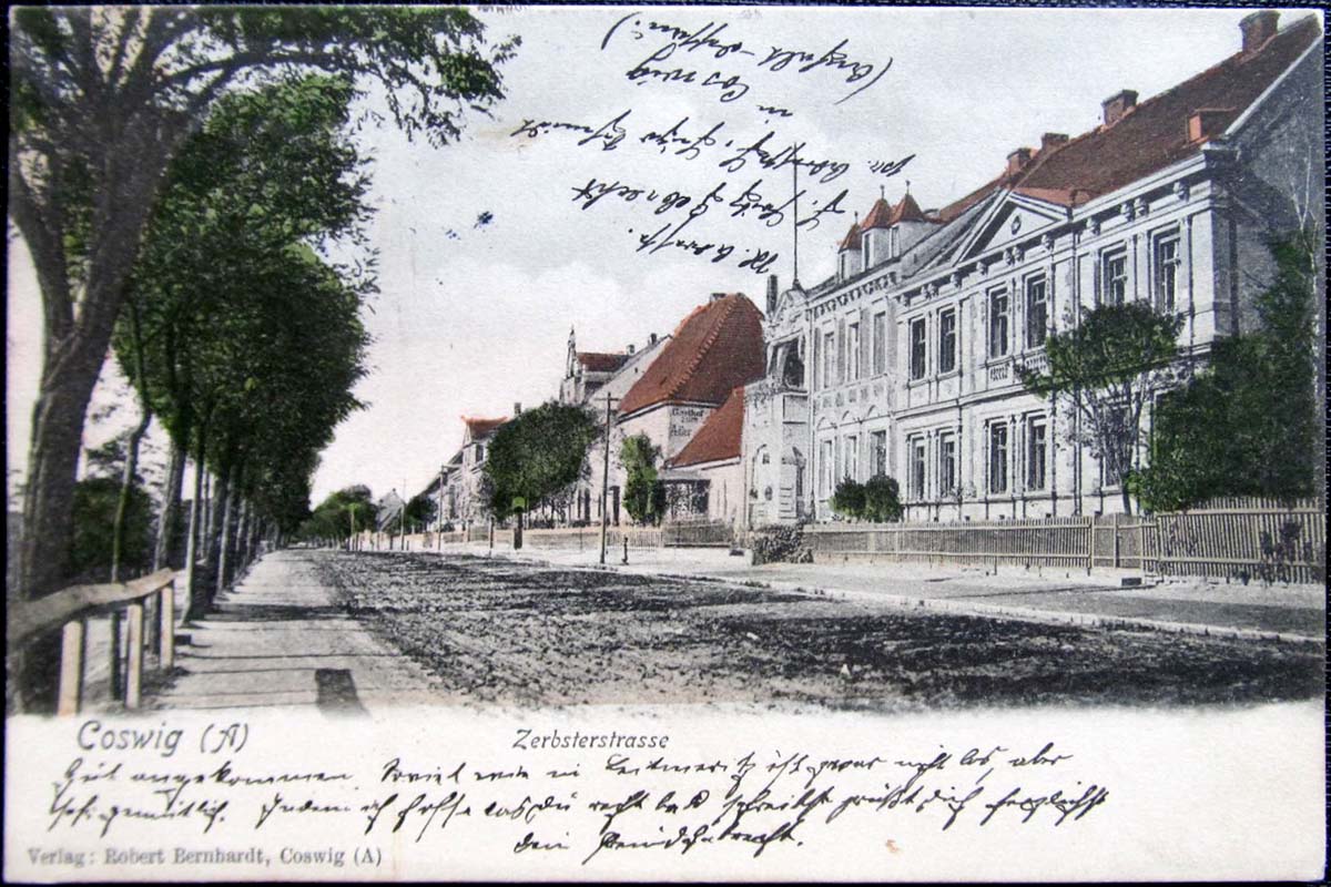 Coswig. Zerbster Straße, 1904