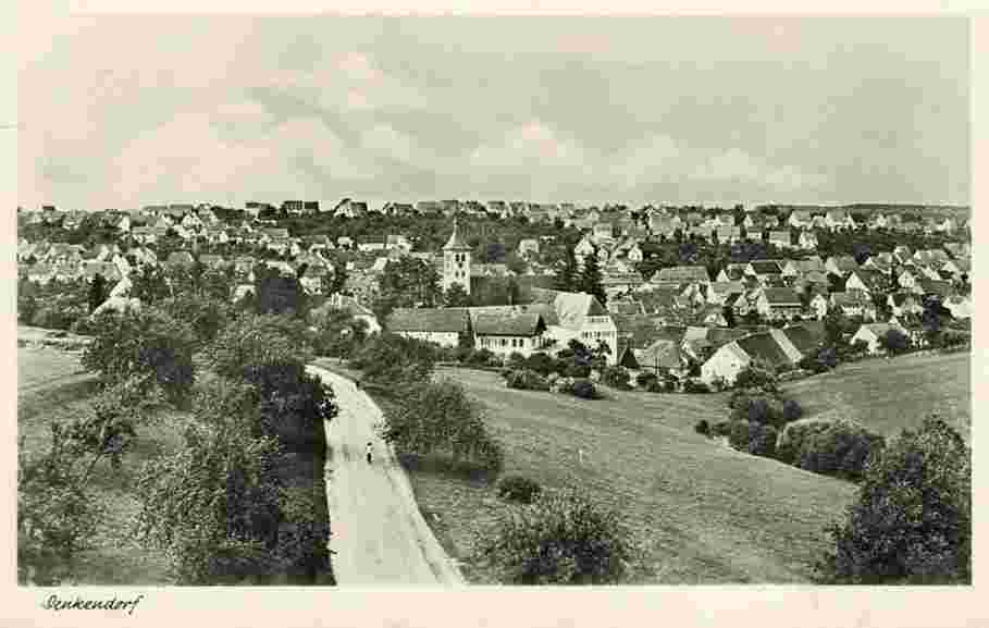 Denkendorf. Panorama von Denkendorf, 1952