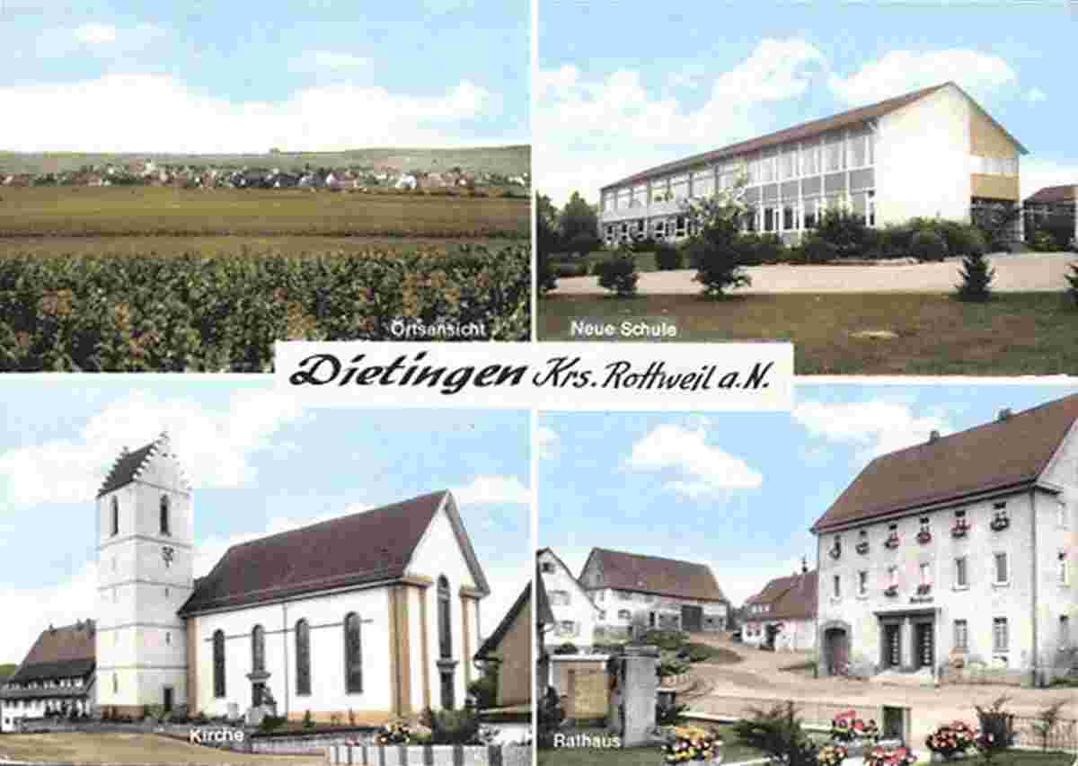 Panorama von Dietingen, Neue Schule