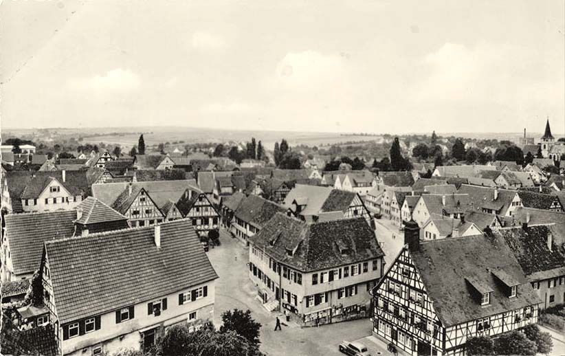 Panorama von Ditzingen, 1959