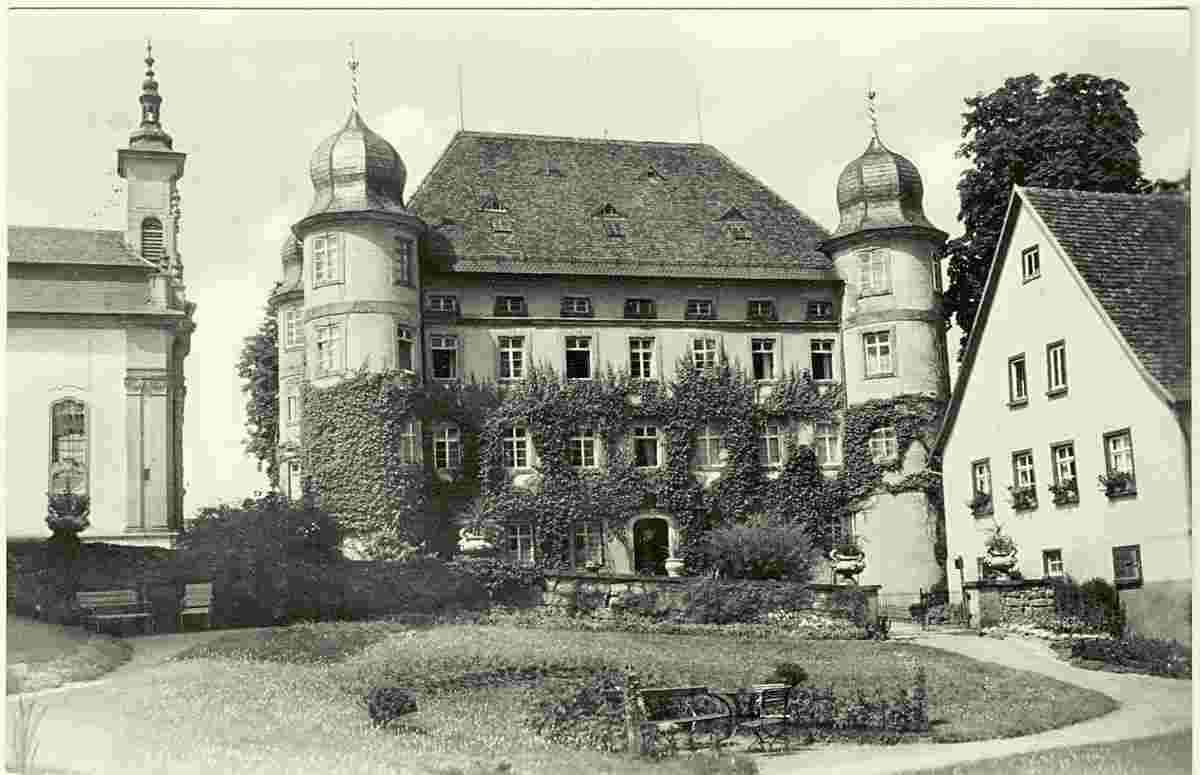 Dörzbach. Meßbach - Schloß und Kirche
