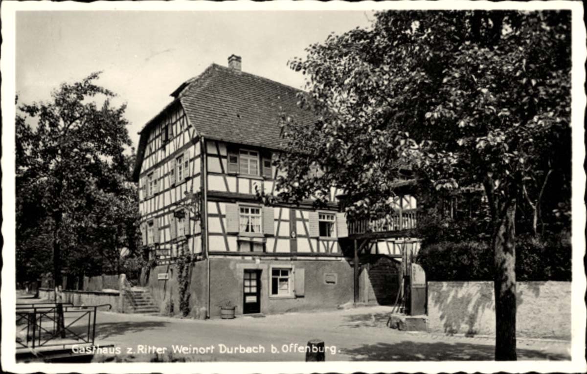 Durbach. Gasthaus zum Ritter, Friseur Franz Norbert, 1936