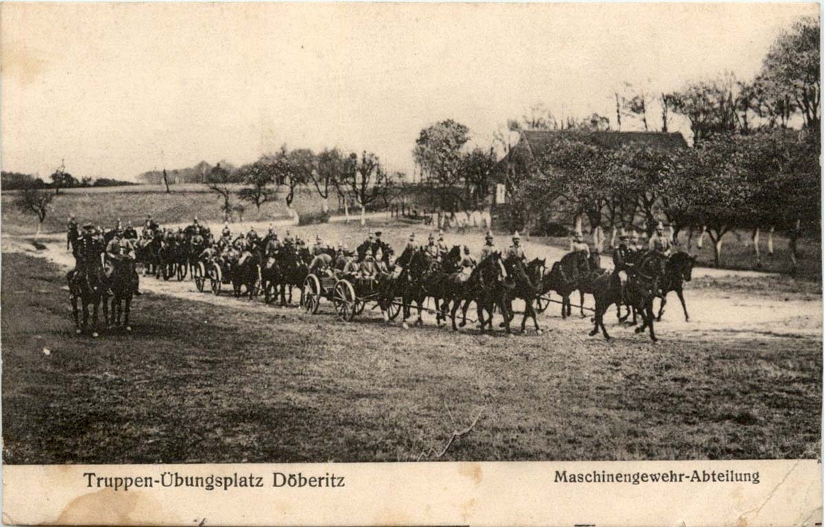 Dallgow-Döberitz. Truppenübungsplatz, Maschinengewehr Abteilung, 1915