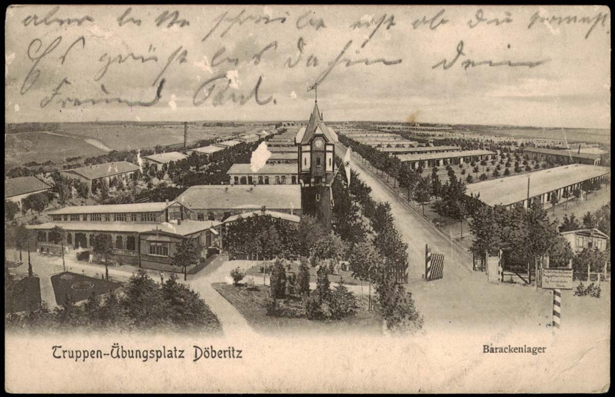 Dallgow-Döberitz. Truppenübungsplatz, Barackenlager, 1905