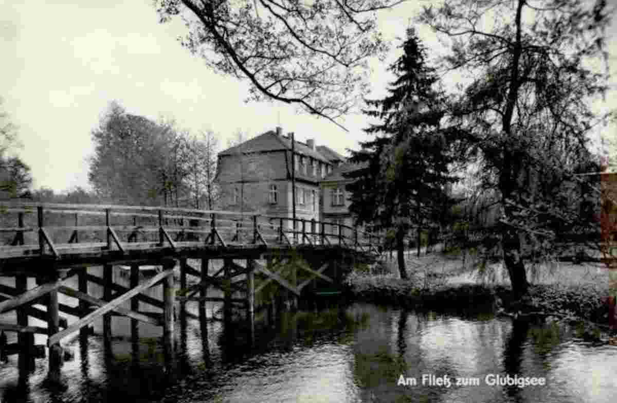 Diensdorf-Radlow. Am Fließ zum Glubigsee, 1961