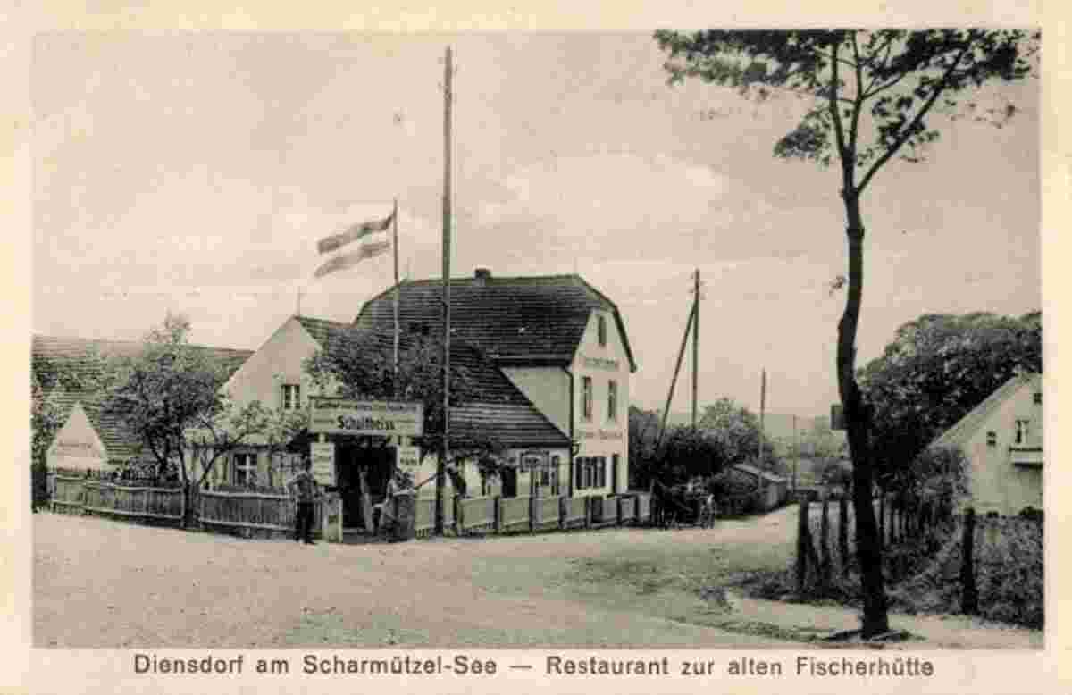 Diensdorf-Radlow. Gaststätte 'Zur alten Fischerhütte'