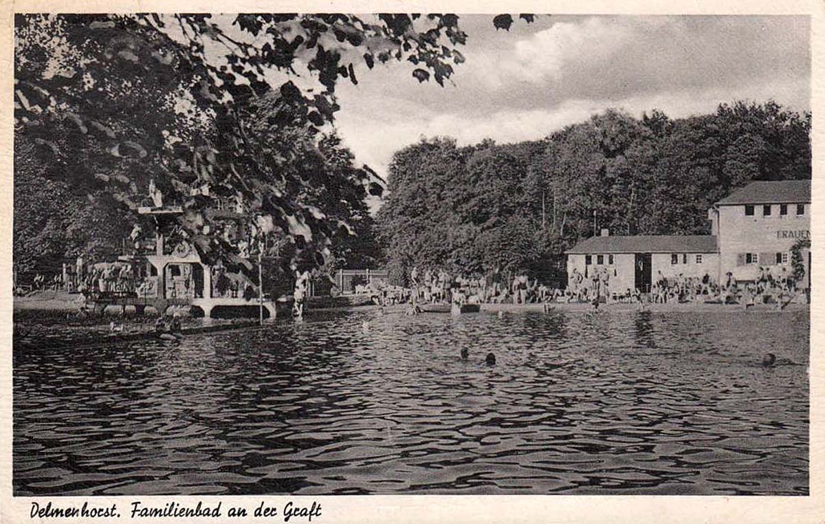 Delmenhorst. Familienbad an der Graft, 1951