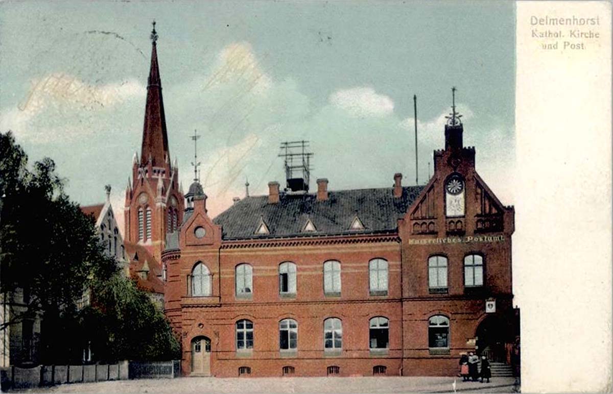 Delmenhorst. Katholische Kirche, Königliches Postamt
