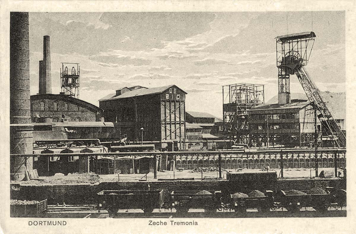 Dortmund. Usine Mine Union, Zeche Tremonia, 1913