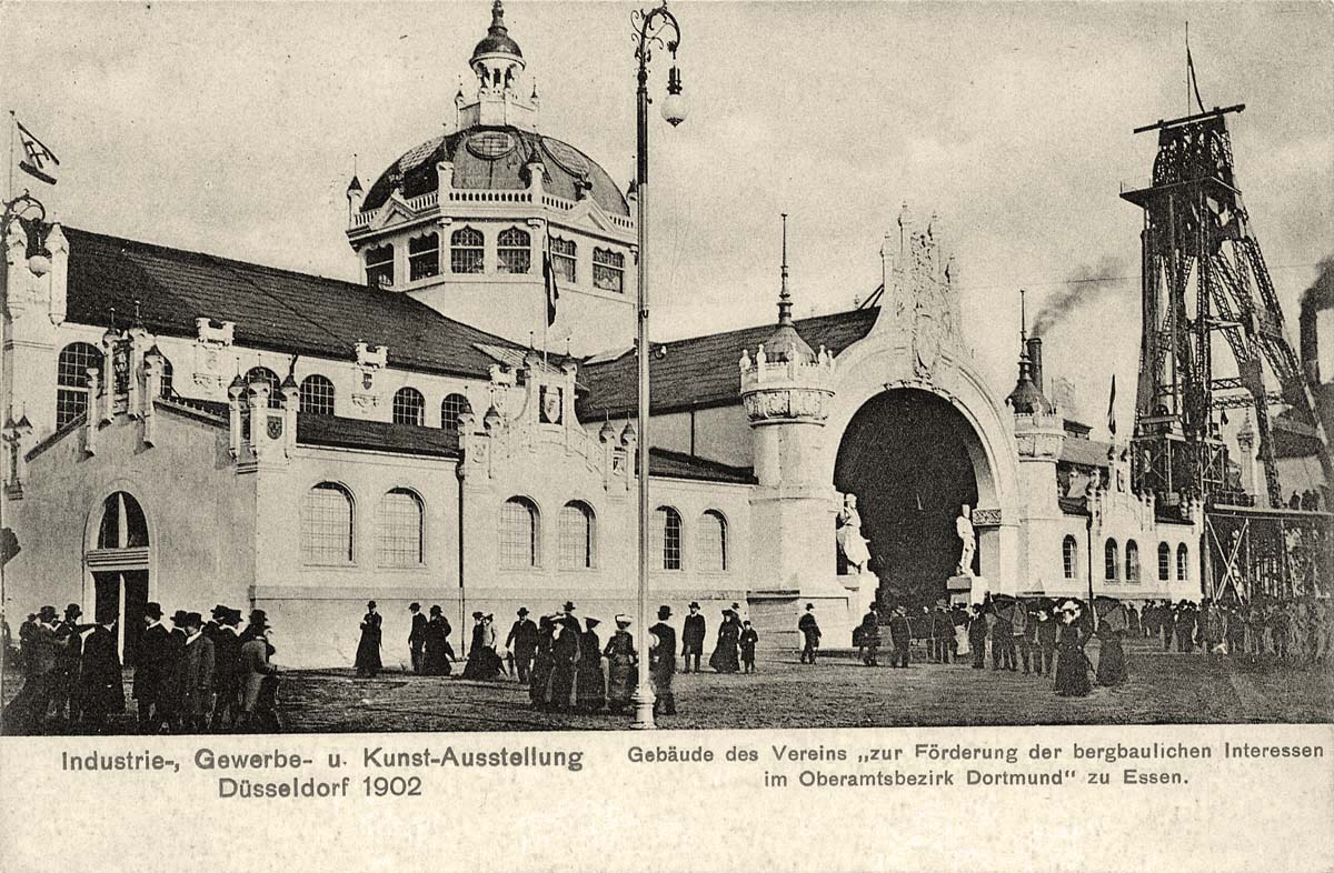 Düsseldorf. Gewerbe- und Industrie-Ausstellung 1902, Bergbaugebäude