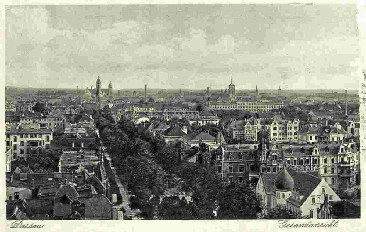 Dessau. Panorama der Stadt