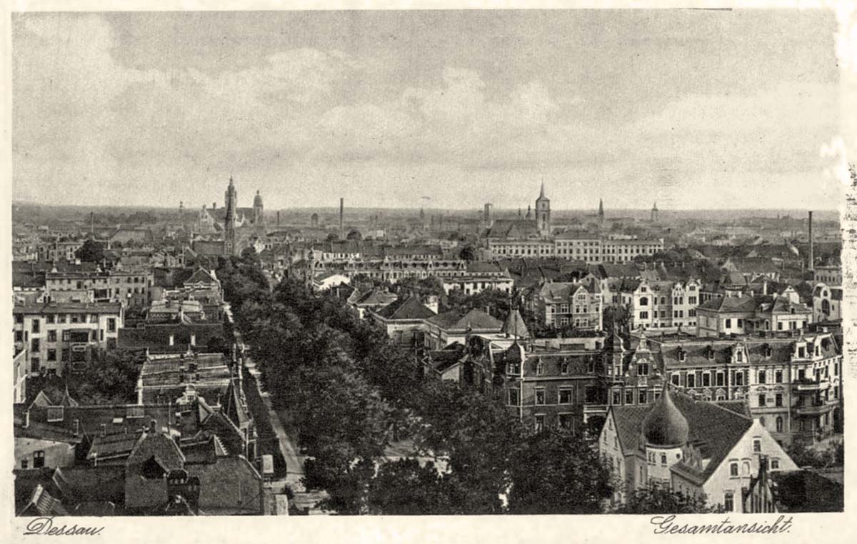 Dessau-Roßlau. Panorama der Stadt
